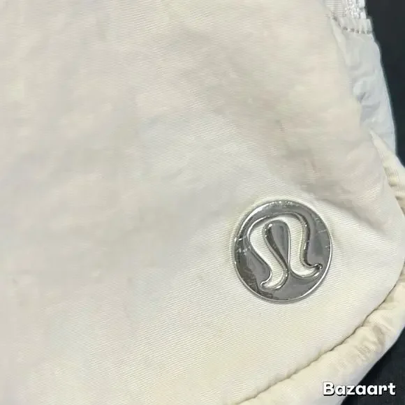 Preowned Lululemon Athletica Cream Ivory Off White Everywhere Belt Bag 1L - Picture 3 of 11